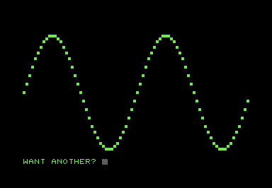 A low-resolution plot of a sine curve.