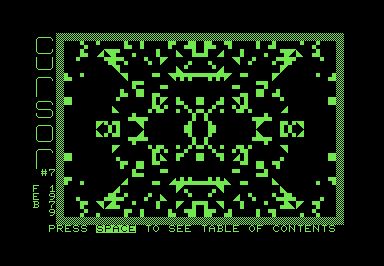 Screenshot of a symmetrical pattern composed of PETSCII characters.