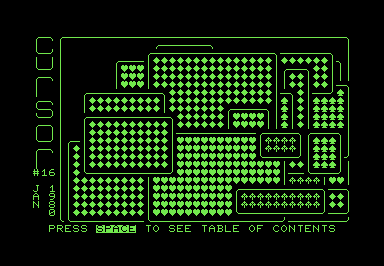 Screenshot of a set of overlapping rectangles filled with PETSCII card suit characters.
