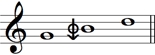 G major triad in 15-EDO
