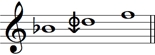 B-flat major triad in 15-EDO