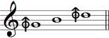 raised-G major triad in 15-EDO